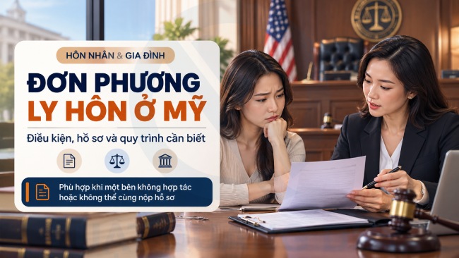 Thủ tục ly hôn đơn phương ở Mỹ đối với người Việt