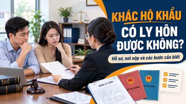 Thủ tục ly hôn khi không cùng hộ khẩu